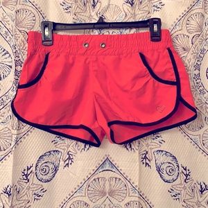 Live Love Dream neon orange/pink workout shorts